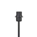 Lampa de podea Lumider din tesatura-metal, neagra, D35x152 cm, detaliu produs