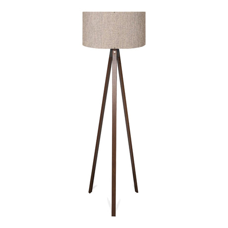 Lampa de podea PWL-1059, de nisip/bej-nuc, D38x140 cm