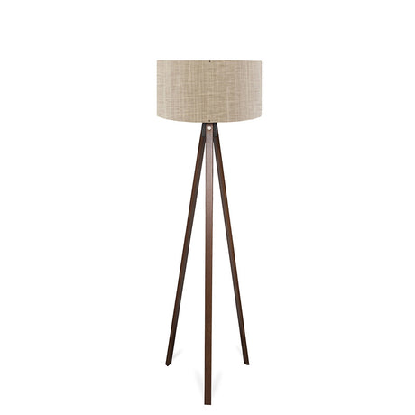 Lampa de podea PWL-1059, E27, bej-nuc, 38x140 cm