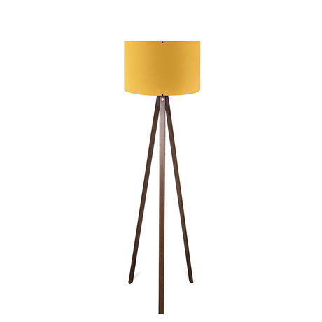 Lampa de podea PWL-1059, galben nuc, D38x140 cm