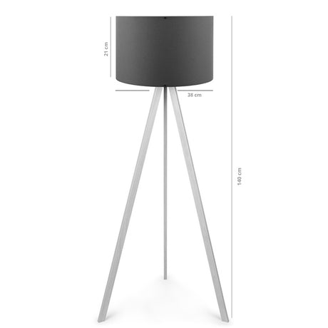 Lampa de podea PWL-1060, Natural-antracit, D38x140 cm