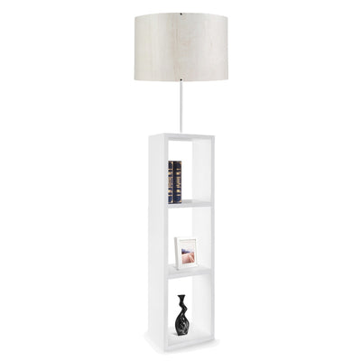 Lampa de podea PWL-1100, alb, D38x150 cm