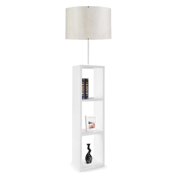 Lampa de podea PWL-1100, alb, D38x150 cm