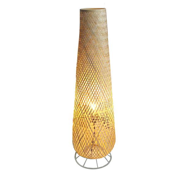 Lampa de podea Solian bambus, Natural, D27x96 cm
