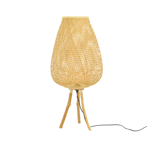 Lampa de podea Vazel bambus, Natural, D38x84 cm