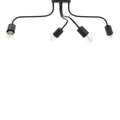 lustra Lampa de tavan cu functie Luchter, metal negru, 60x60x15 cm