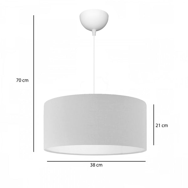 Lampa de tavan cu un singur bec PWL-1091, crem, D38x21 cm
