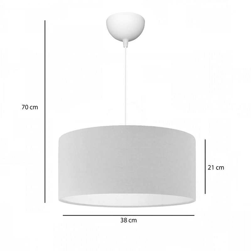 Lampa de tavan cu un singur bec PWL-1091, crem, D38x21 cm, imagine suplimentara