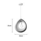 Lampa de tavan Ferclyn, PS, Gri, 32x24x35 cm