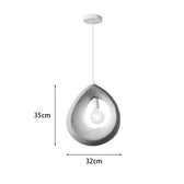 Lampa de tavan Ferclyn, PS, Gri, 32x24x35 cm, detaliu produs