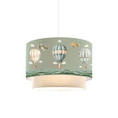 lustra Lampa de tavan pentru copii Balon nuante de verde-crem D30x20 cm
