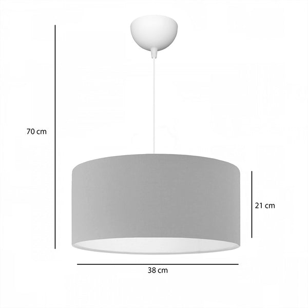 Lampa de tavan PWL-1091, bej, D38x21 cm