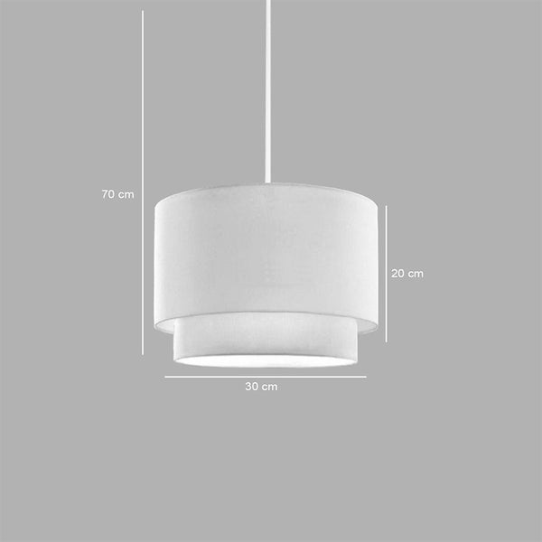 Lampa de tavan Tachi, crem, D30x20 cm