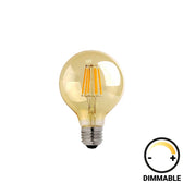 Lampa LED G80 Bec dimmabil chihlimbar