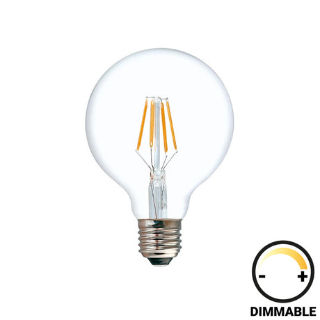 Lampa LED G95 Bec reglabil 200-220V, Transparent, 10x10x14 cm