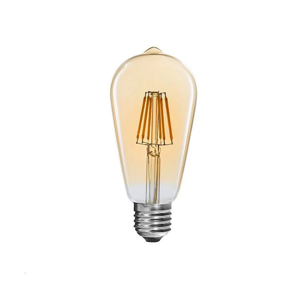 Lampa LED ST64 Bec 3000K chihlimbar, 7x7x15 cm