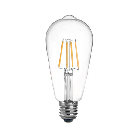 Lampa LED ST64 Bec 3000K, Transparent, 7x7x15 cm
