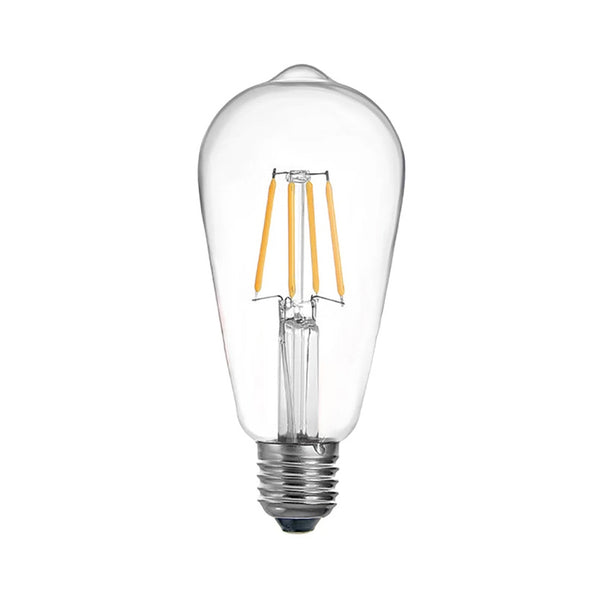 Lampa LED ST64 Bec 3000K, Transparent, 7x7x15 cm