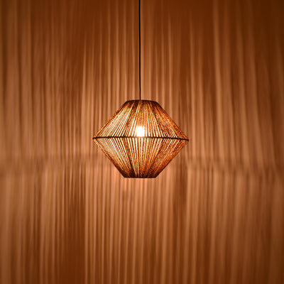 Lampa Palmo Boho, Natural, 40x40x32 cm, imagine suplimentara