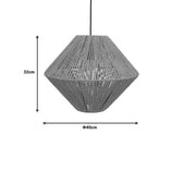 Lampa Palmo Boho, Natural, 40x40x32 cm, perspectiva suplimentara