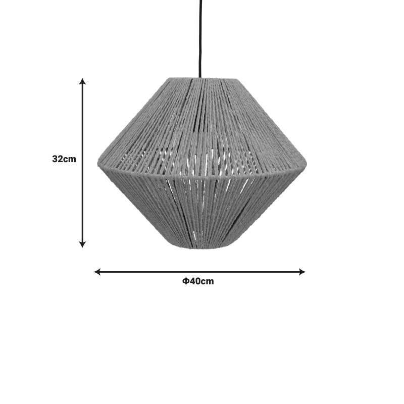 Lampa Palmo Boho, Natural, 40x40x32 cm, perspectiva suplimentara