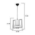 Lampa Sereda, Maro-Crem, 28x14x27 cm, perspectiva suplimentara
