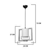 Lampa Sereda, Maro-Crem, 28x14x27 cm, perspectiva suplimentara