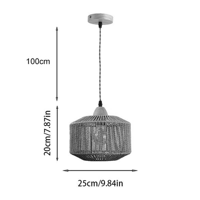 Lampa Siang Boho, Natural, 25x25x20 cm, detaliu produs