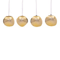 lustra Lampa Vidro, Auriu, 60x15x80 cm