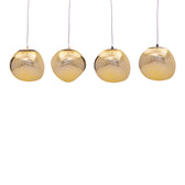 lustra Lampa Vidro, Auriu, 60x15x80 cm
