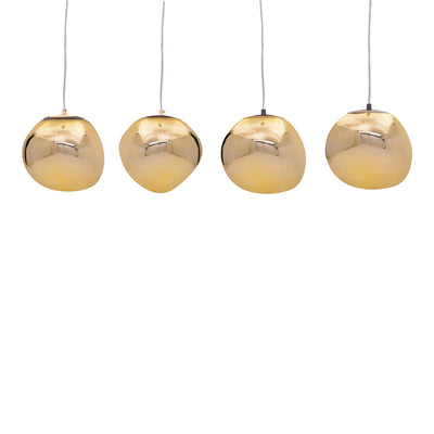 lustra Lampa Vidro, Auriu, 60x15x80 cm