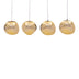lustra Lampa Vidro, Auriu, 60x15x80 cm