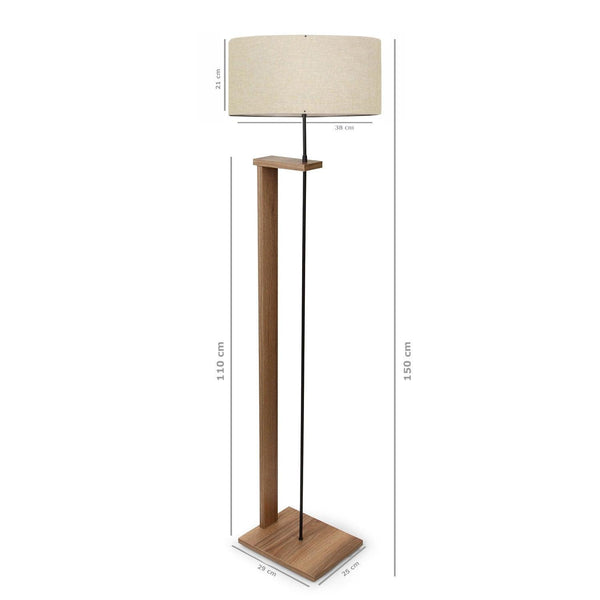Lampadar AKD, Bej, 21x38x110 cm