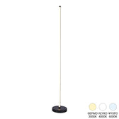 Lampadar cu LED Topelia, metal Negru, 140cm Înaltime