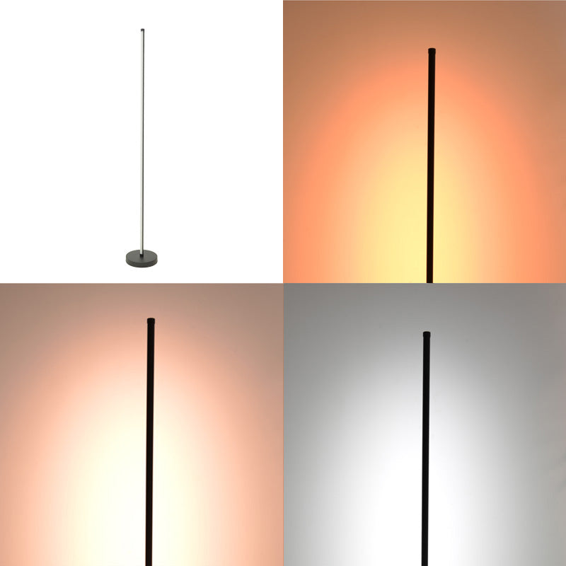 Lampadar cu LED Topelia, metal Negru, 140cm Înaltime, 20x20x140 cm
