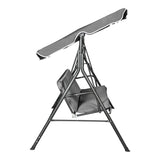 Leagăn de gradină cu suport Globo, Metal & Țesătură, Antracit, 170x110x153 cm