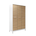 Dulap Haine Adore London, 3 usi, Alb - Stejar, 120x202x52 cm, perspectiva suplimentara