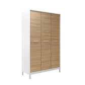 Dulap Haine Adore London, 3 usi, Alb - Stejar, 120x202x52 cm, perspectiva suplimentara