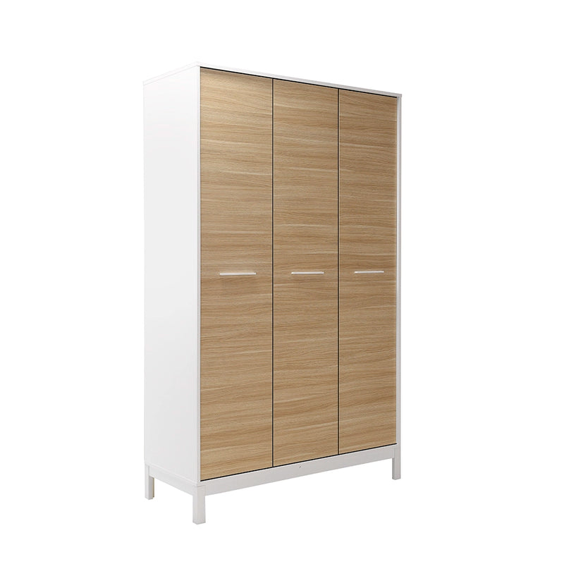 Dulap Haine Adore London, 3 usi, Alb - Stejar, 120x202x52 cm, perspectiva suplimentara