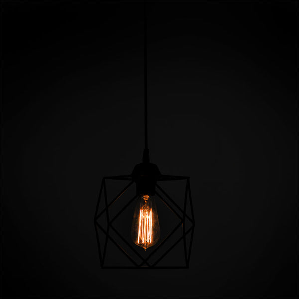 Lustra Alama, negru, 20x20x74 cm