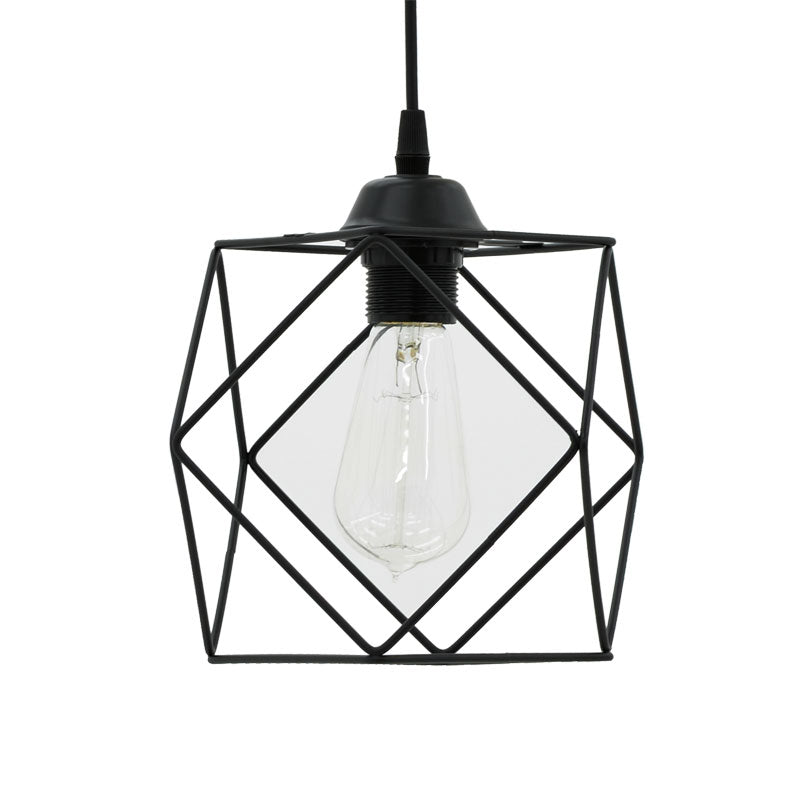 Lustra Alama, negru, 20x20x74 cm, detaliu produs