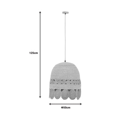 Lustra Amide, Natural, 50x50x125 cm, perspectiva suplimentara