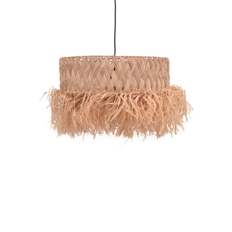 Lustra Annhele din fibre eco, Natural, 50x50x35 cm