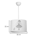 Lustra Ballerina, PVC, Multicolor, D30x20 cm, imagine produs 4