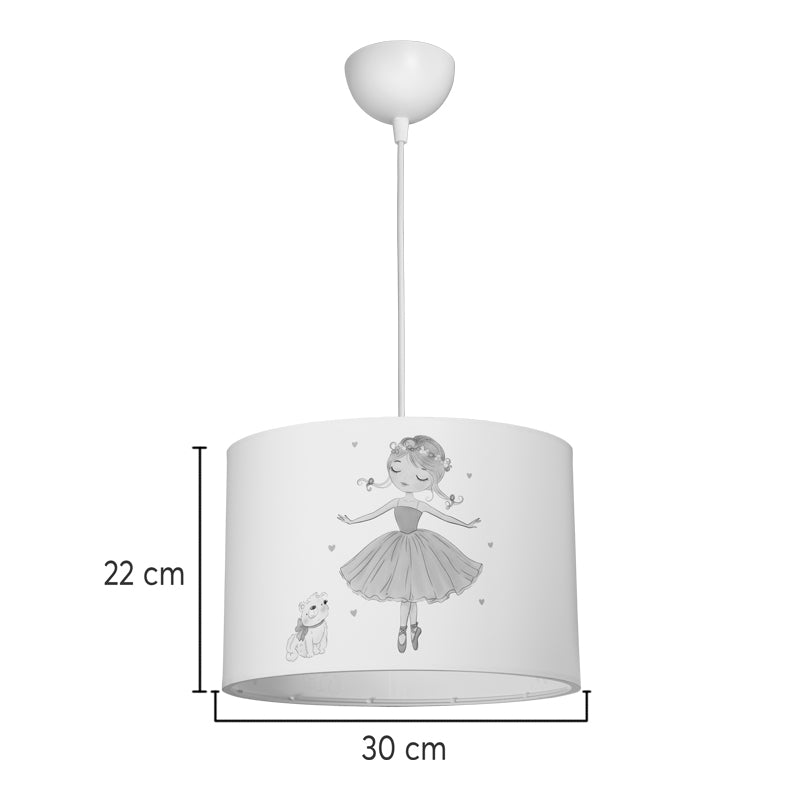 Lustra Ballerina, PVC, Multicolor, D30x20 cm, imagine produs 4