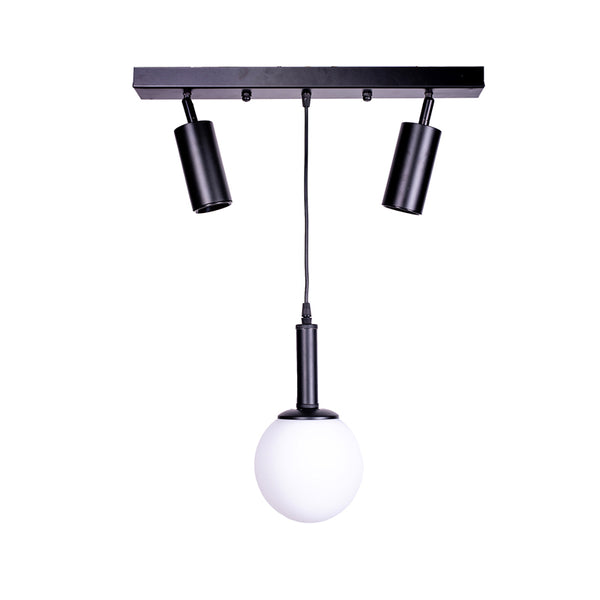 Lustra Barten metal, negru, 45x30x45 cm
