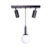 Lustra Barten metal negru 45x30x45 cm