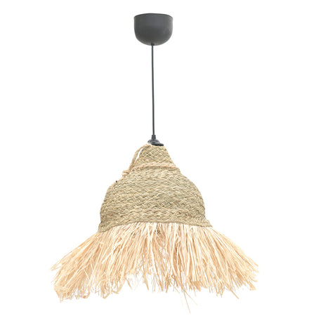 Lustra Boher din iarba de mare, Natural, D33x76 cm