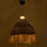 Lustra Boher din iarba de mare tr-o nuanta, Natural, D60x99 cm