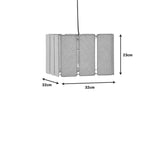Lustra Boxfo maro din hartie presata si fier, 32x32x123 cm